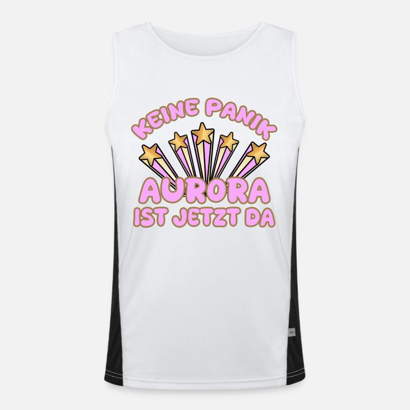 Frauenname Aurora Funktionelles Kontrast-Tank Top für Männer 