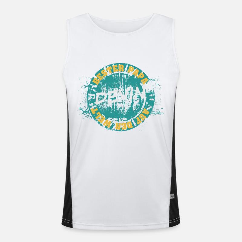 Father's Day Devin Men's Functional Contrast Tank Top 
