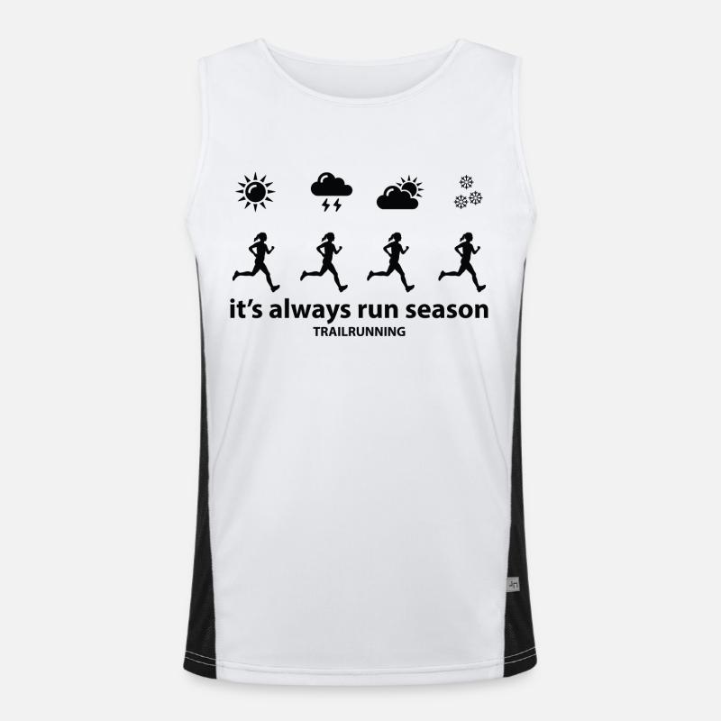 Trail Running Sport Funktionelles Kontrast-Tank Top für Männer 