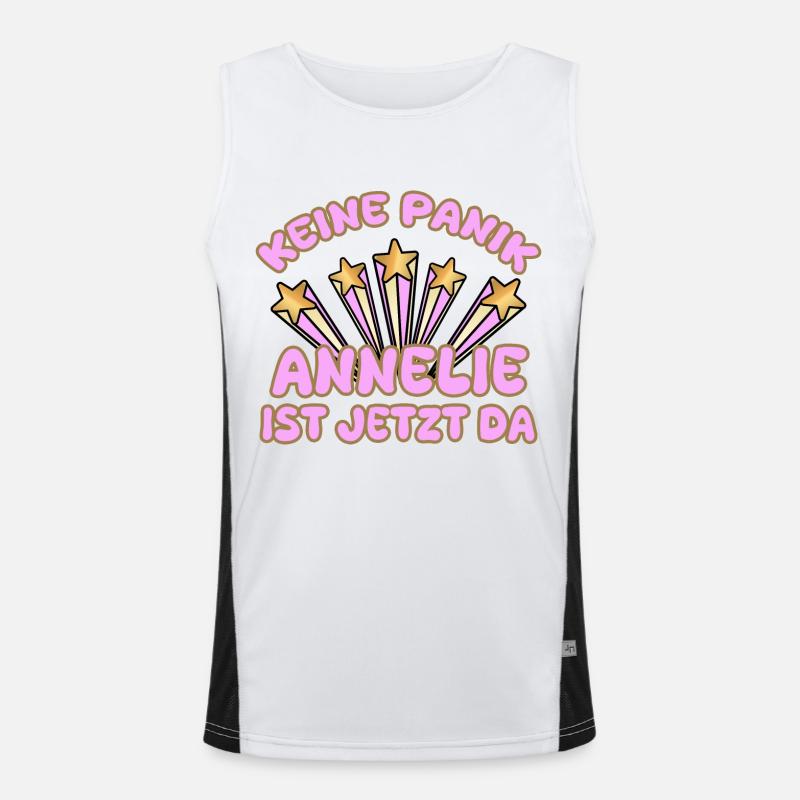 Woman's name Annelie Men's Functional Contrast Tank Top 