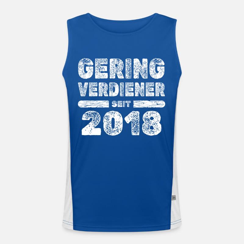 2018 Men's Functional Contrast Tank Top 