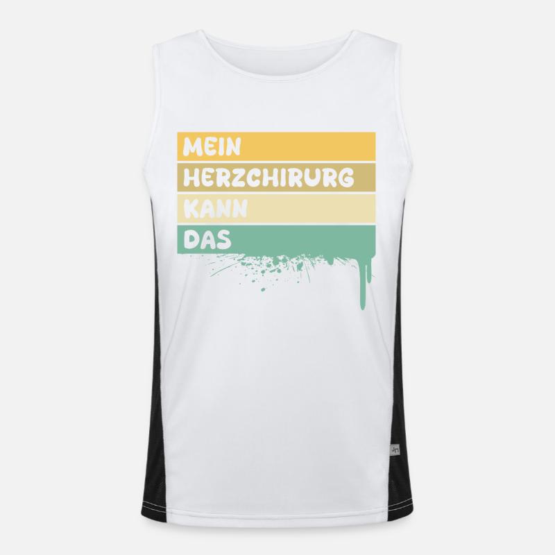 Heart surgeon Men's Functional Contrast Tank Top 