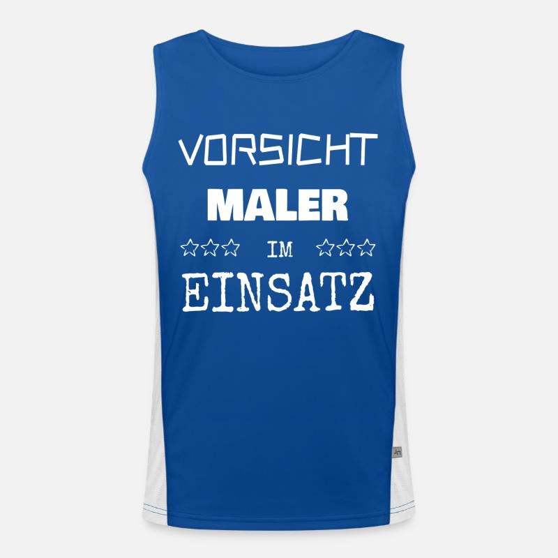 Berufung Maler Funktionelles Kontrast-Tank Top für Männer 