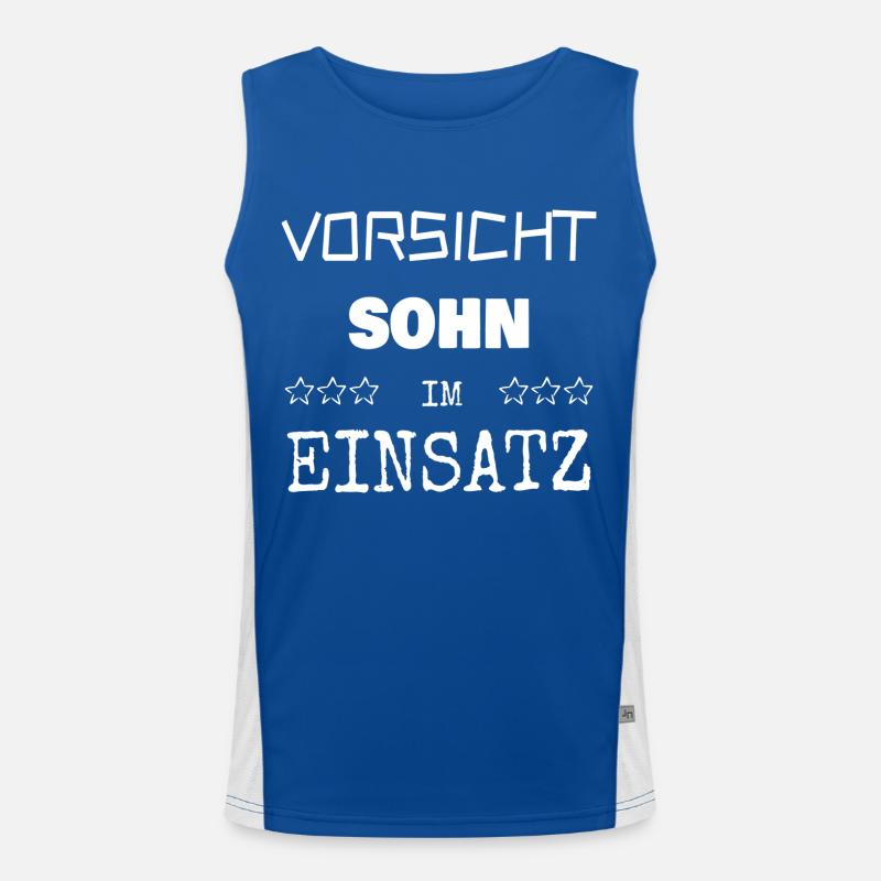 Berufung Sohn Funktionelles Kontrast-Tank Top für Männer 