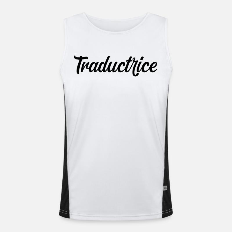 Traductrice Interprète Langues Étrangères Pro Débardeur respirant contrasté Homme 