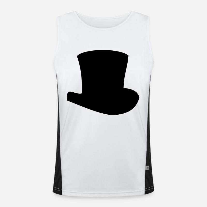 Zylinder Funktionelles Kontrast-Tank Top für Männer 
