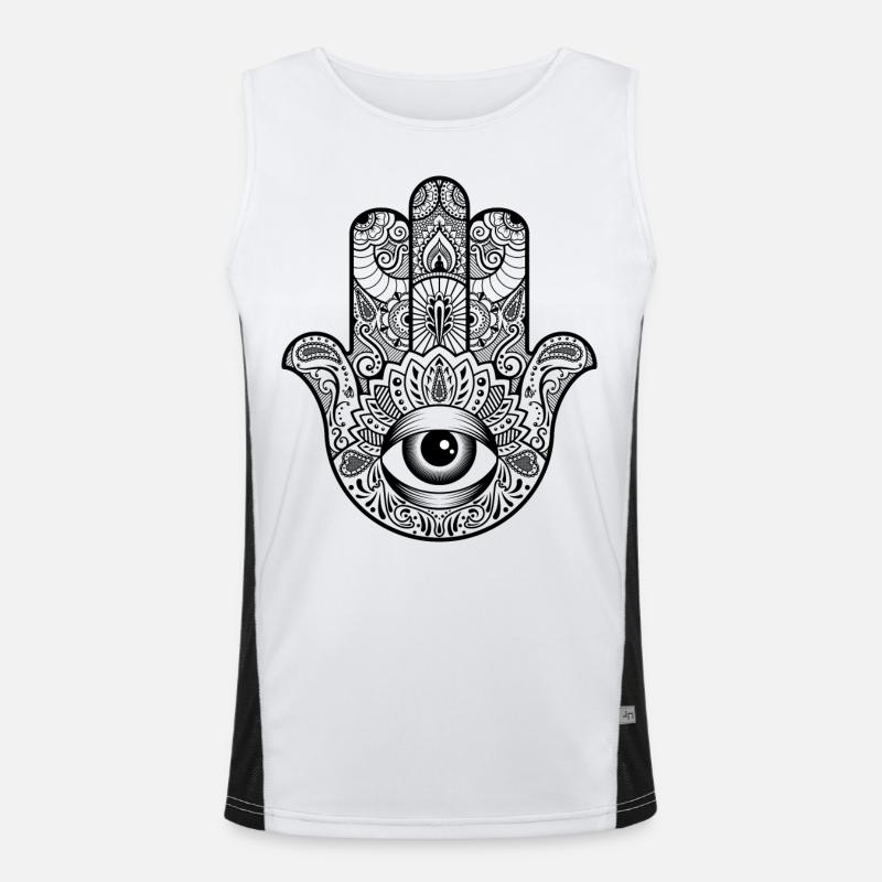 Fatima's hand Men's Functional Contrast Tank Top 