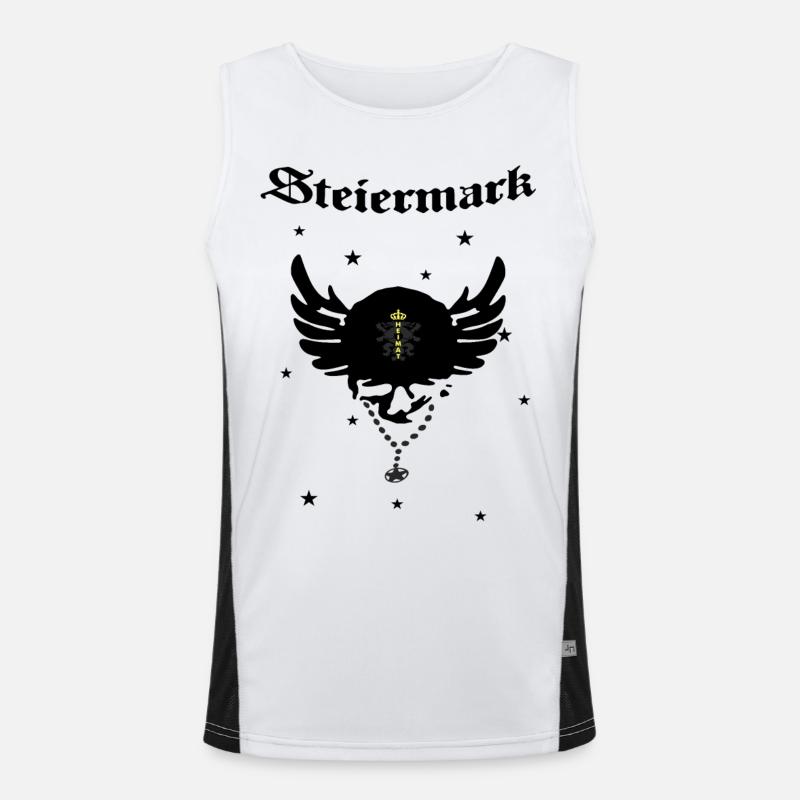 Steiermark Funktionelles Kontrast-Tank Top für Männer 