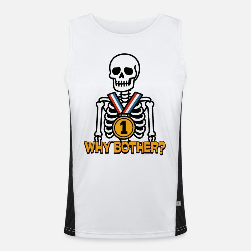 Why Bother? – Warum sich die Mühe machen? Funktionelles Kontrast-Tank Top für Männer 