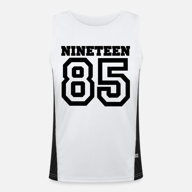 1985 Funktionelles Kontrast-Tank Top für Männer 