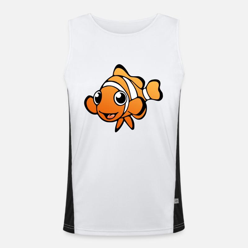Clownfisch (Pixel) Débardeur respirant contrasté Homme 