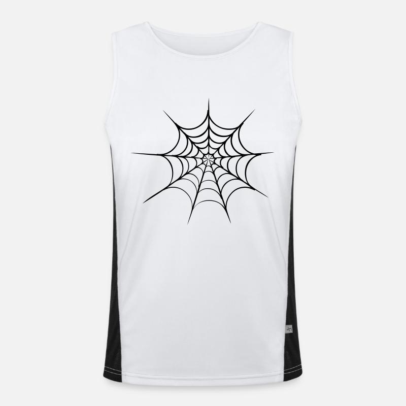 spider web halloween Funktionelles Kontrast-Tank Top für Männer 