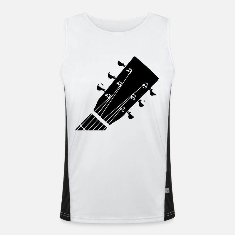 Guitar Head Funktionelles Kontrast-Tank Top für Männer 