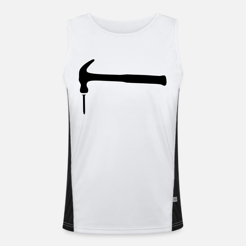 hammer_and_nail_2 Men's Functional Contrast Tank Top 
