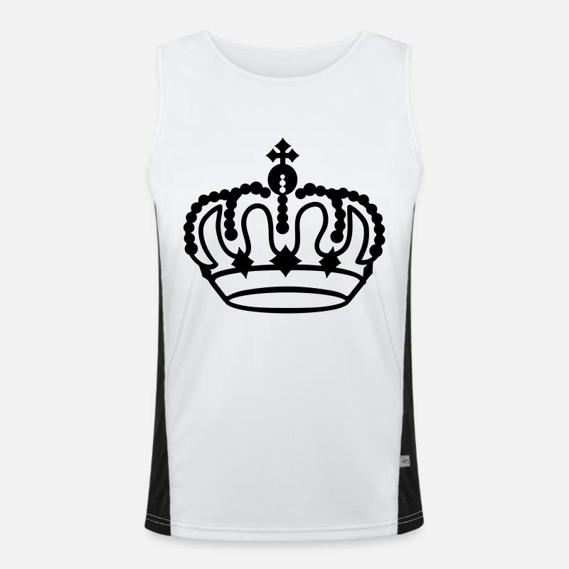 Even a crown Men's Functional Contrast Tank Top 
