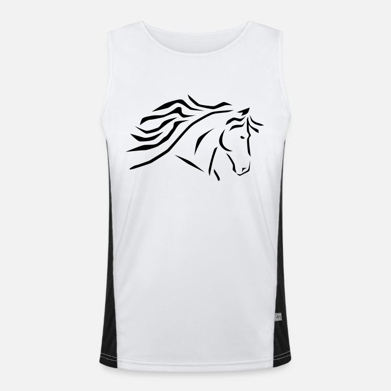 Iphone 4/4s case - Men's Functional Contrast Tank Top  - white/black