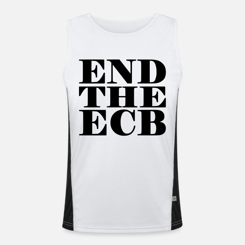 End the ECB Men's Functional Contrast Tank Top 