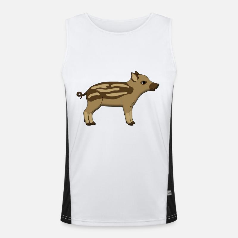 wild pig Débardeur respirant contrasté Homme 