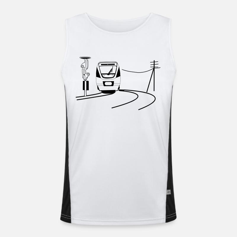 bahn Funktionelles Kontrast-Tank Top für Männer 