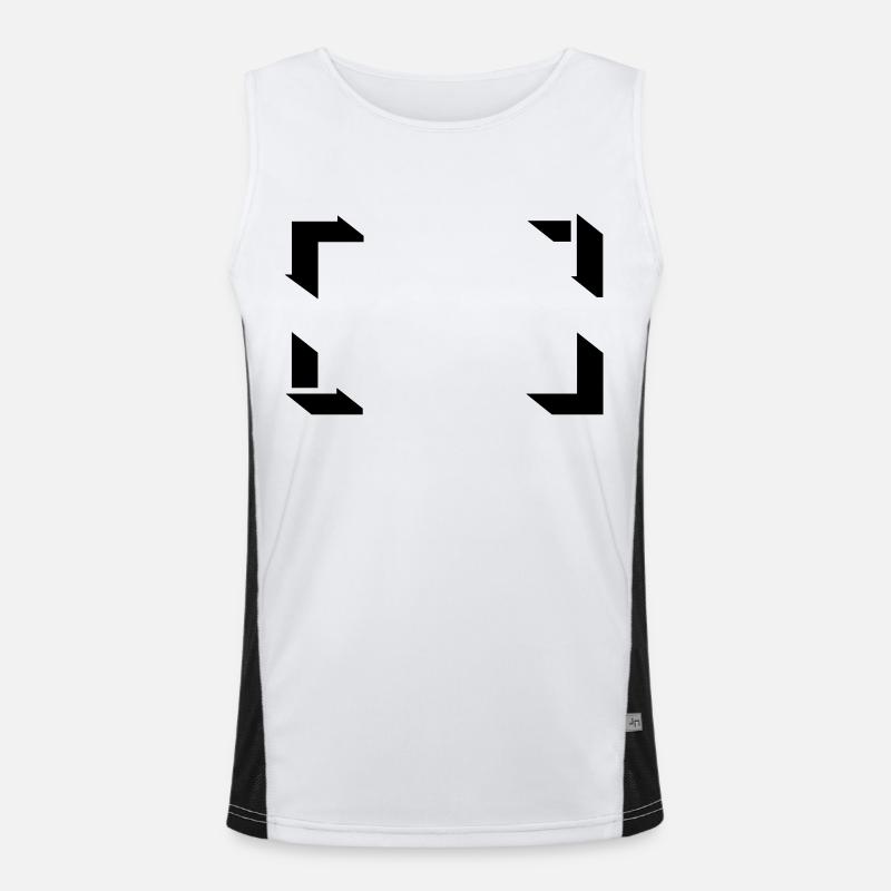 Frame Funktionelles Kontrast-Tank Top für Männer 