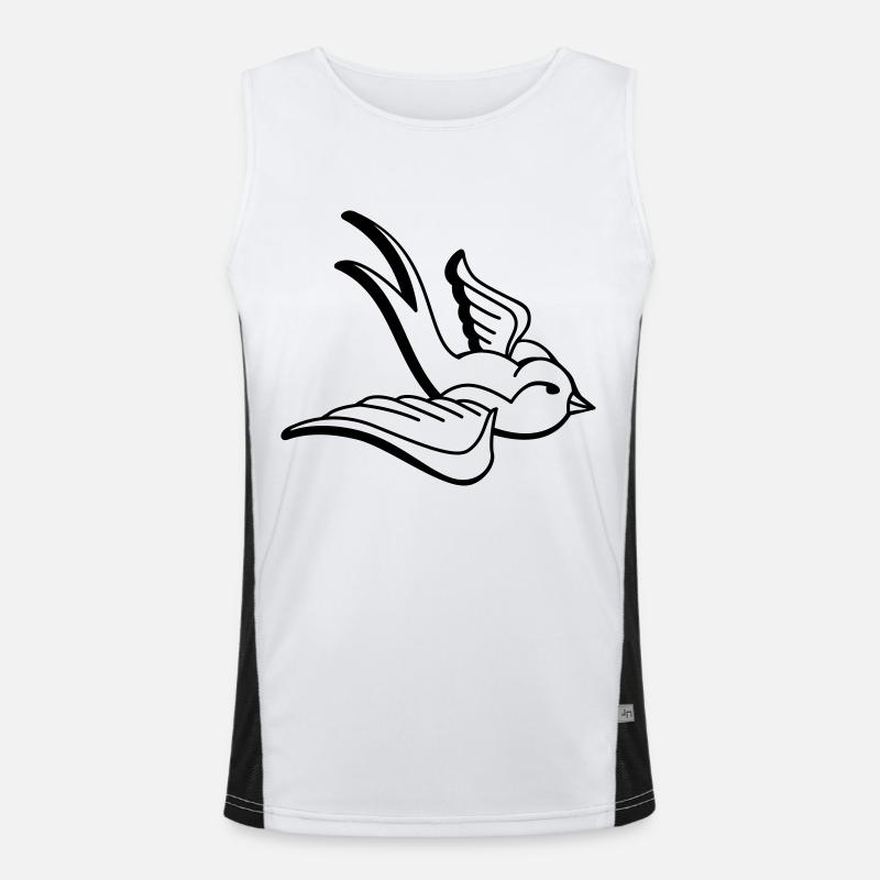 Swallow bird Men's Functional Contrast Tank Top 