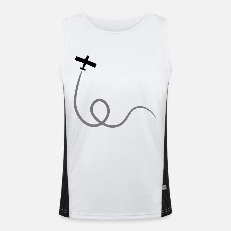 Airplane Men's Functional Contrast Tank Top 