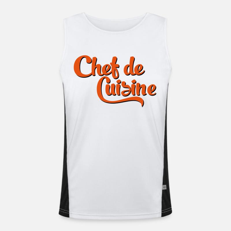 chef Men's Functional Contrast Tank Top 