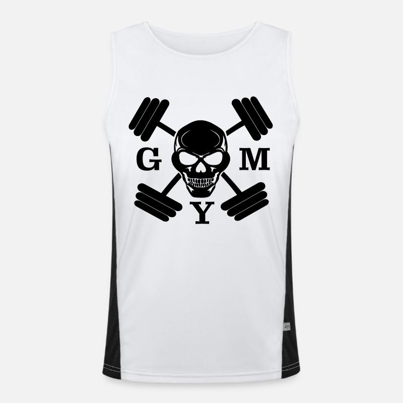 gym Funktionelles Kontrast-Tank Top für Männer 