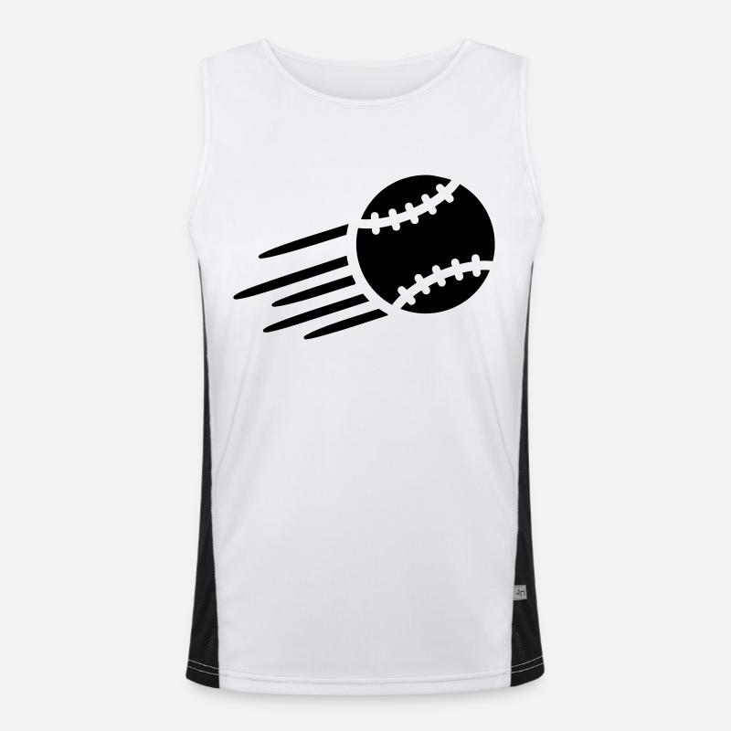 Baseball - Men's Functional Contrast Tank Top  - white/black