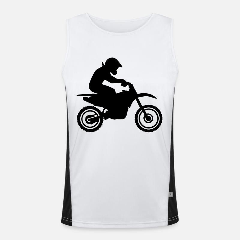 Motocross Funktionelles Kontrast-Tank Top für Männer 