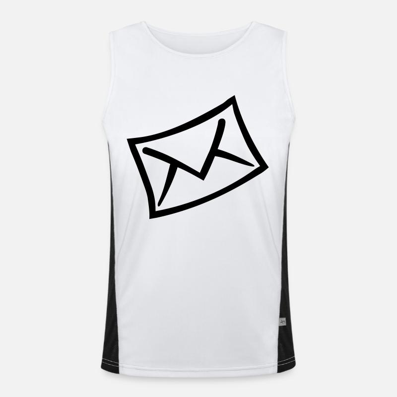 Letter Men's Functional Contrast Tank Top 