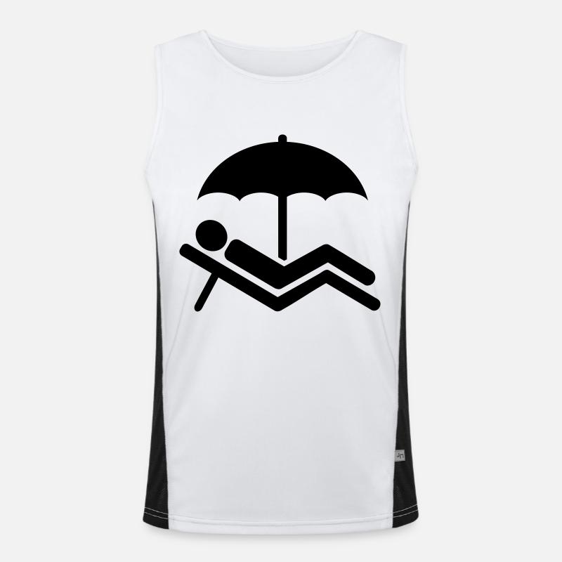 Strand Funktionelles Kontrast-Tank Top für Männer 