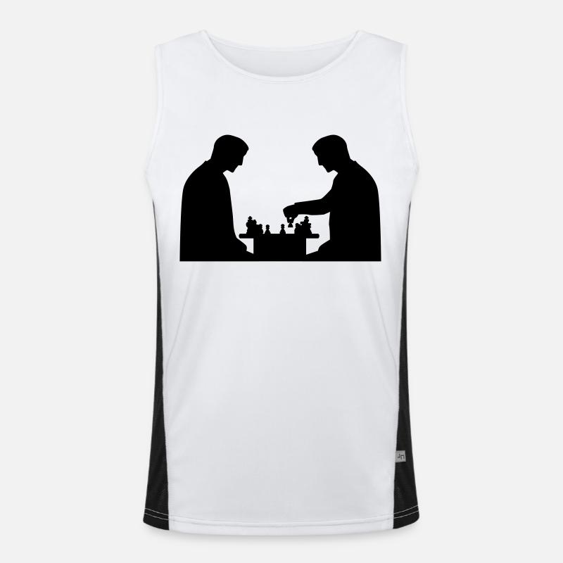 Schach Funktionelles Kontrast-Tank Top für Männer 