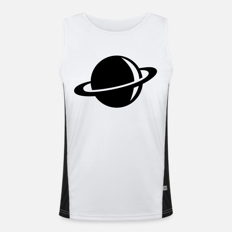 Saturn Funktionelles Kontrast-Tank Top für Männer 
