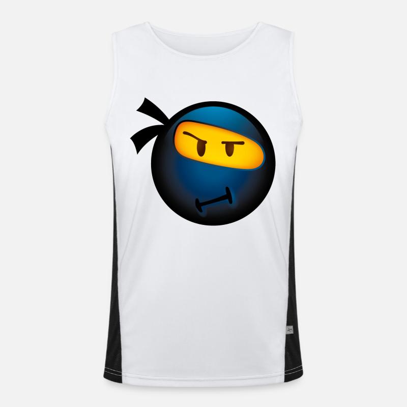 Smiley Glossy Ninja Débardeur respirant contrasté Homme 