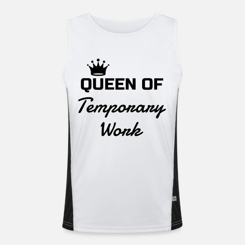Interim Agency Temporary Worker Temp Men's Functional Contrast Tank Top 