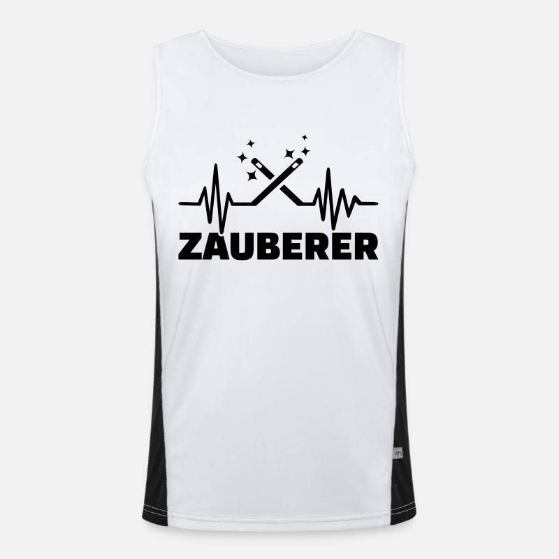 Zauberer Funktionelles Kontrast-Tank Top für Männer 