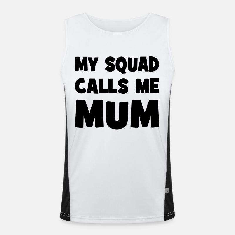 Mama Funktionelles Kontrast-Tank Top für Männer 