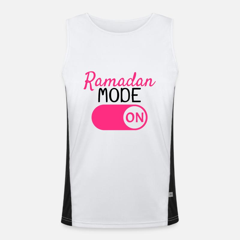 Ramadan Funktionelles Kontrast-Tank Top für Männer 