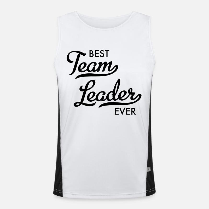 best team leader Funktionelles Kontrast-Tank Top für Männer 