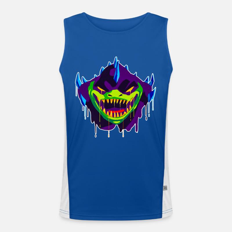 A Beautiful and Fun Slaadi Dragon Design Men's Functional Contrast Tank Top 