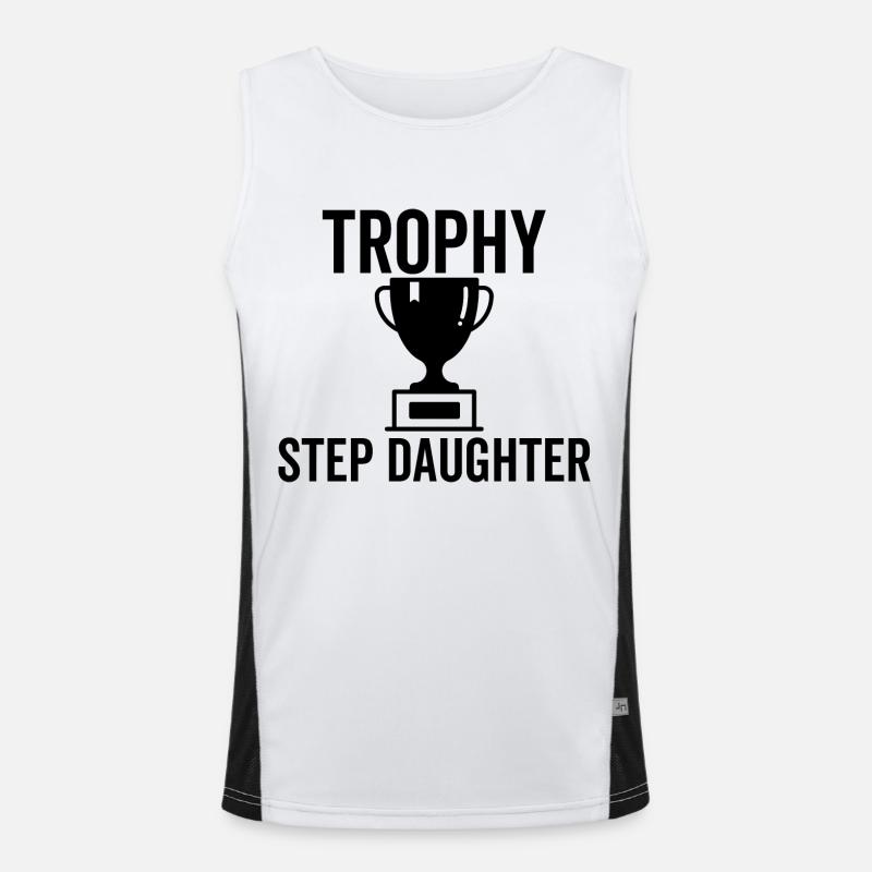 Trophäe Stieftochter Funktionelles Kontrast-Tank Top für Männer 