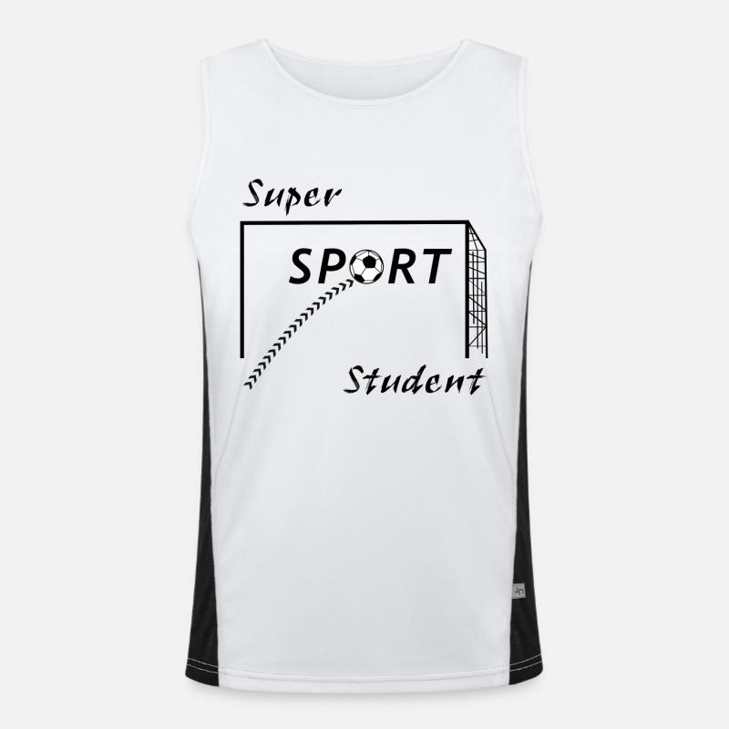 Super Sport Student Funktionelles Kontrast-Tank Top für Männer 