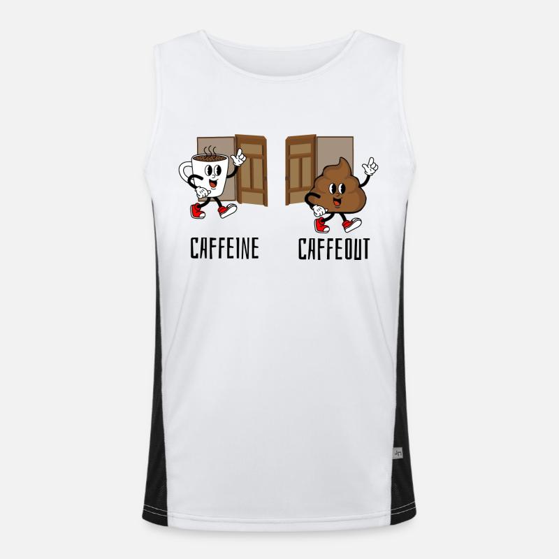 Caffeine Caffeout Men's Functional Contrast Tank Top 