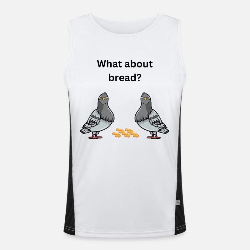 what about bread? Men's Functional Contrast Tank Top 