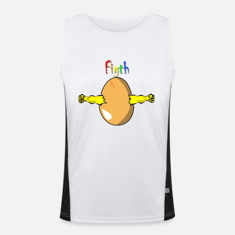 LGBT-Eier Funktionelles Kontrast-Tank Top für Männer 
