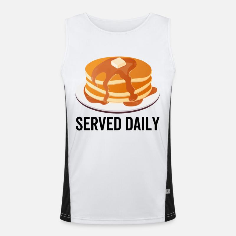 Pancakes Served Daily Men's Functional Contrast Tank Top 