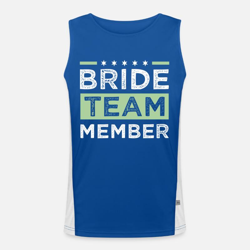 Bride Team Men's Functional Contrast Tank Top 