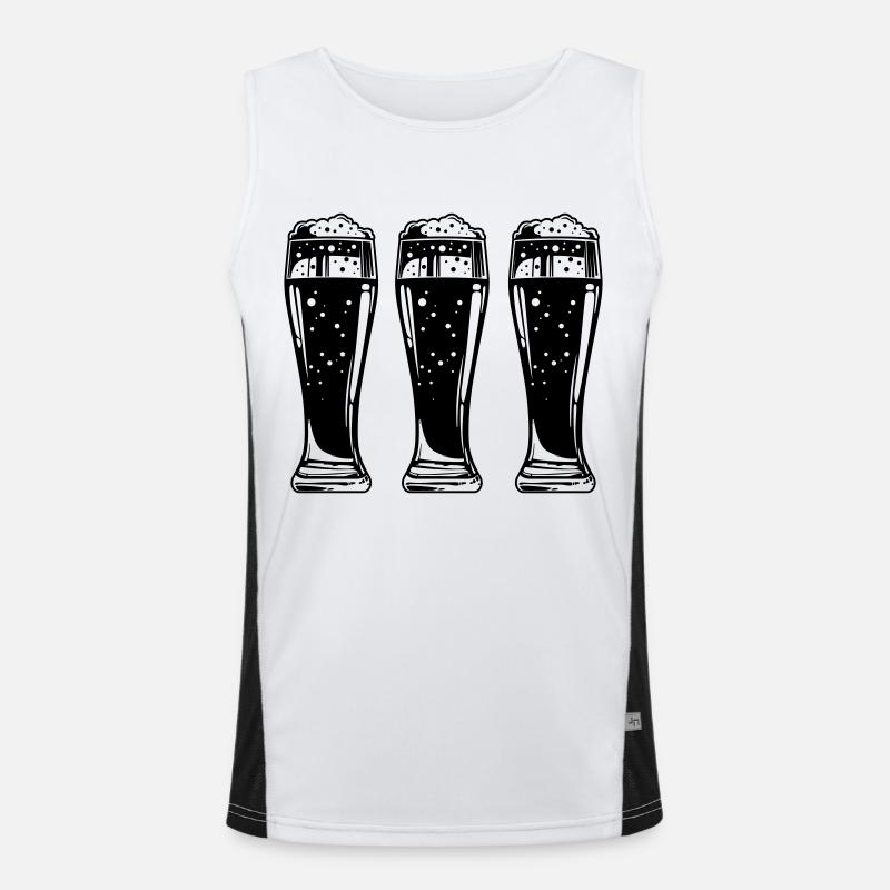 Bier Funktionelles Kontrast-Tank Top für Männer 