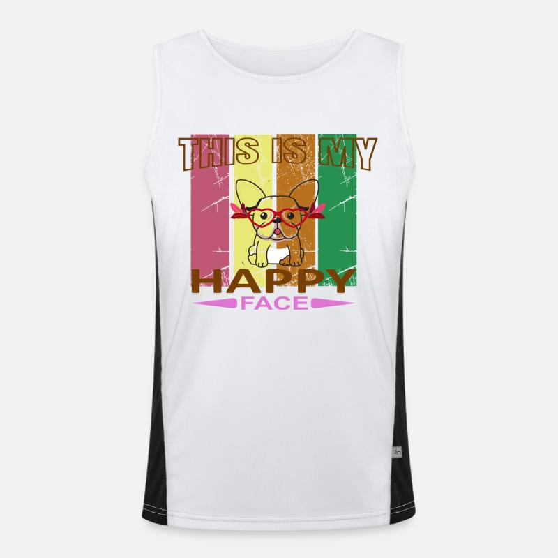 Happy Face Men's Functional Contrast Tank Top 